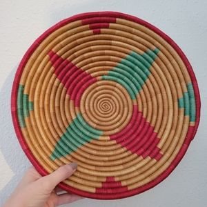 Wall basket - boho / woven